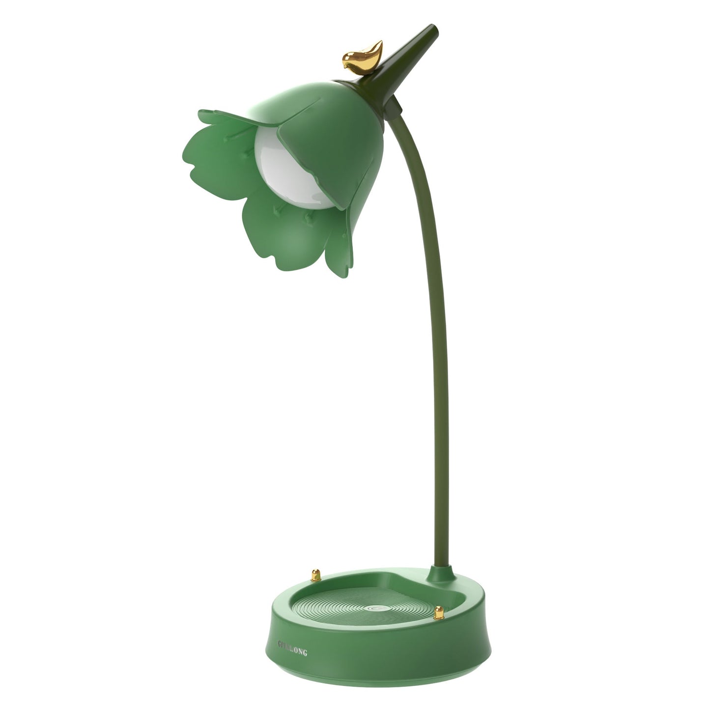 Flower LED Desk Lamp Student Bedroom Room Lighting Touch Reading Lamp