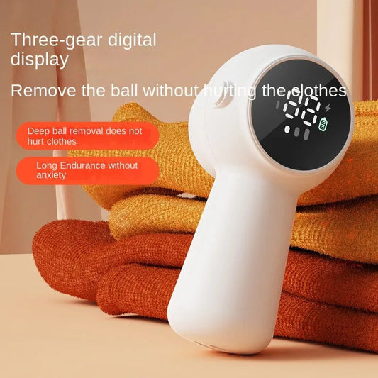 Digital Display Hairball Trimmer Portable Three-speed Adjustable