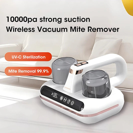 10000Pa UV New Mattress Vacuum Mite Remover Cordless Handheld Cleaner