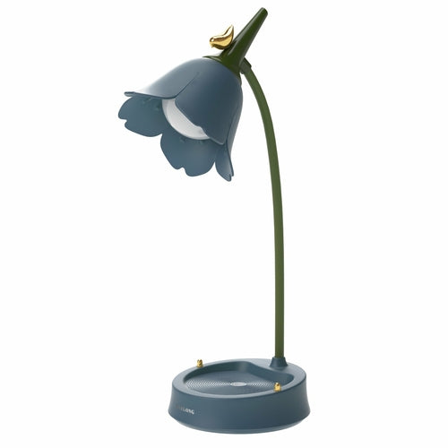 Flower LED Desk Lamp Student Bedroom Room Lighting Touch Reading Lamp